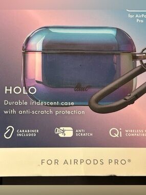 Holo Iridescent AirPods Pro Case with Carabiner
